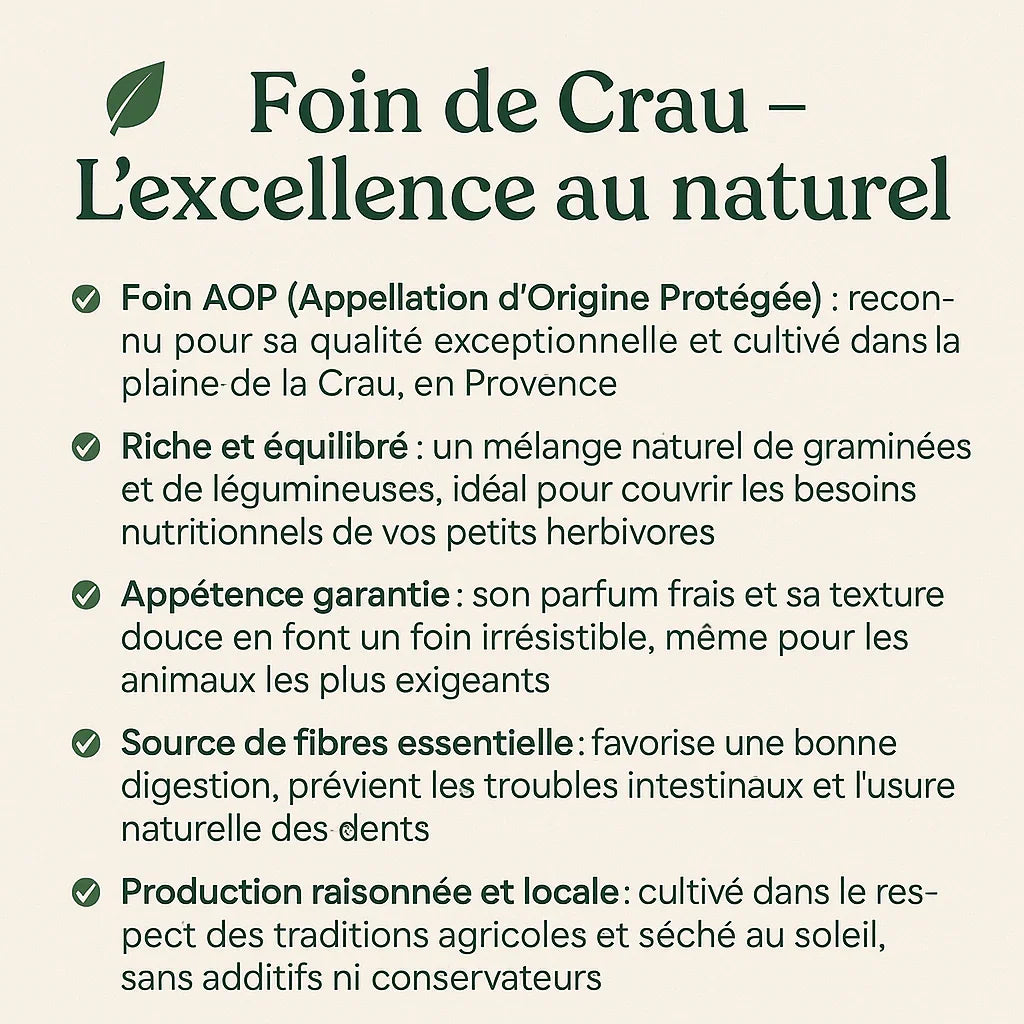 Foin de Crau AOP – Qualité Supérieure - Haynest